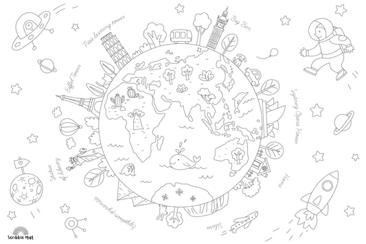 Scribble Mat  Near & Far (Giant)